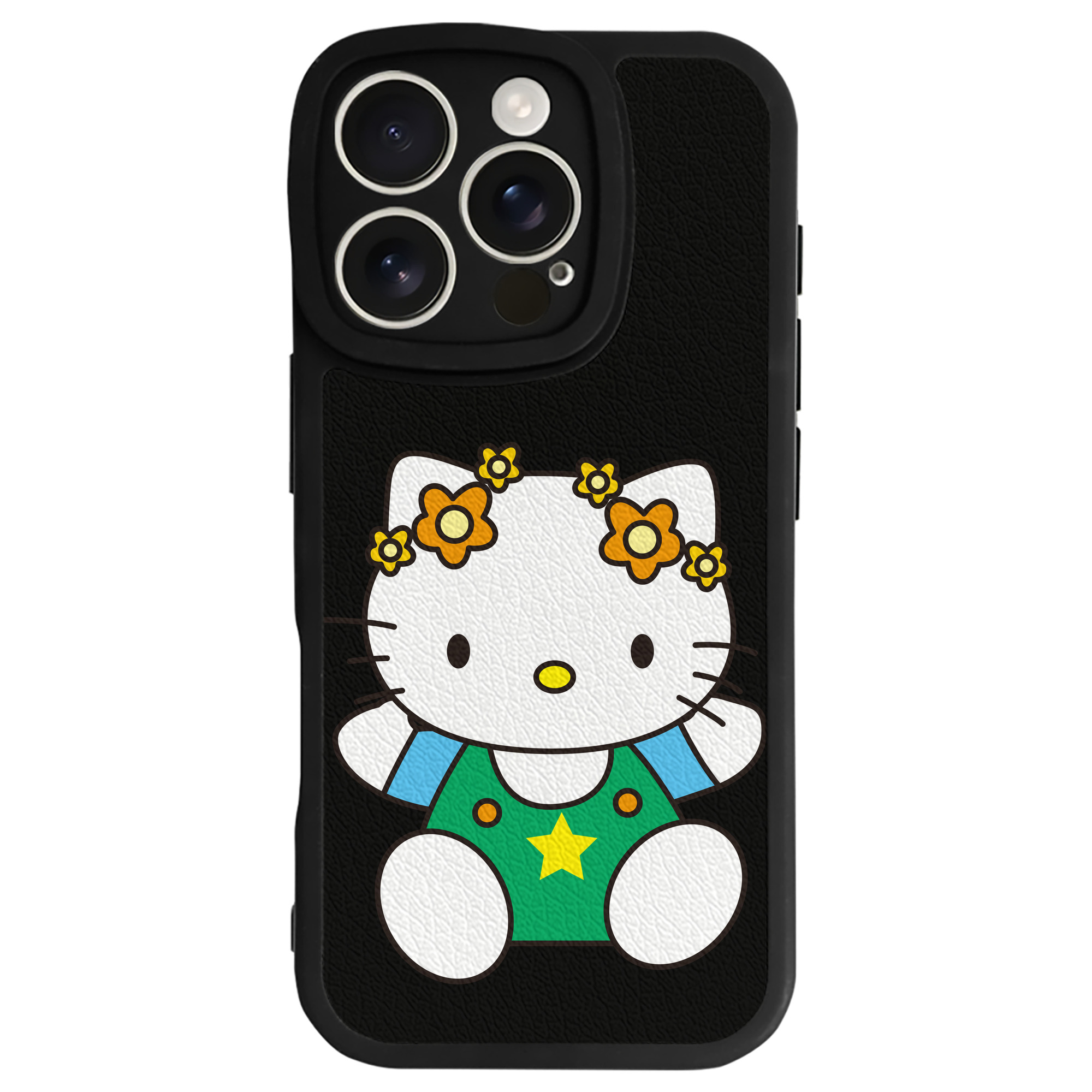 （画像用） Hello Kitty ハローキティ 【iPhone 16シリーズ対応】シリコンスマホケース（レザー調） 材質：シリコン